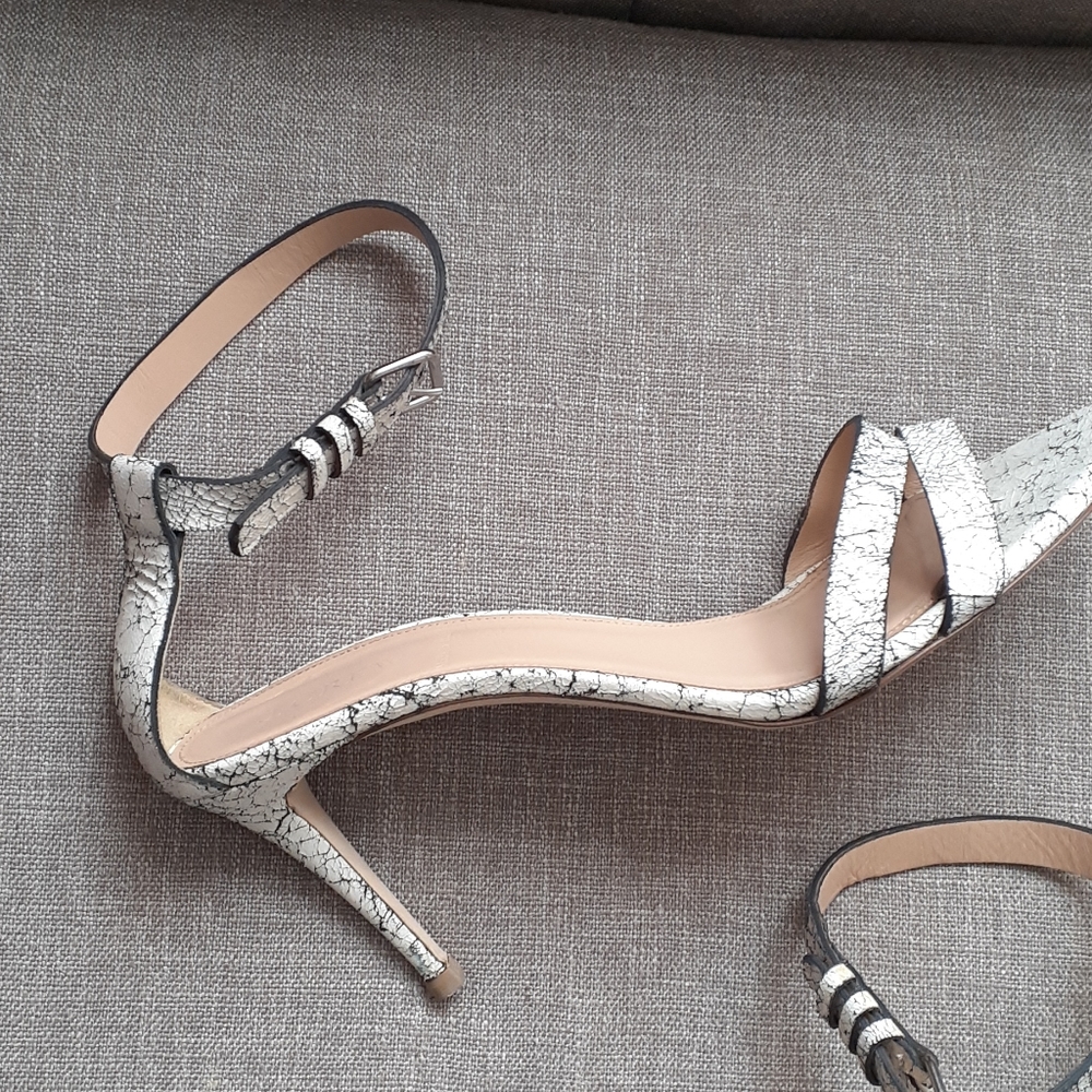 J.crew  woman's  open toe ankle straps heels suze 9 - Picture 2 of 16